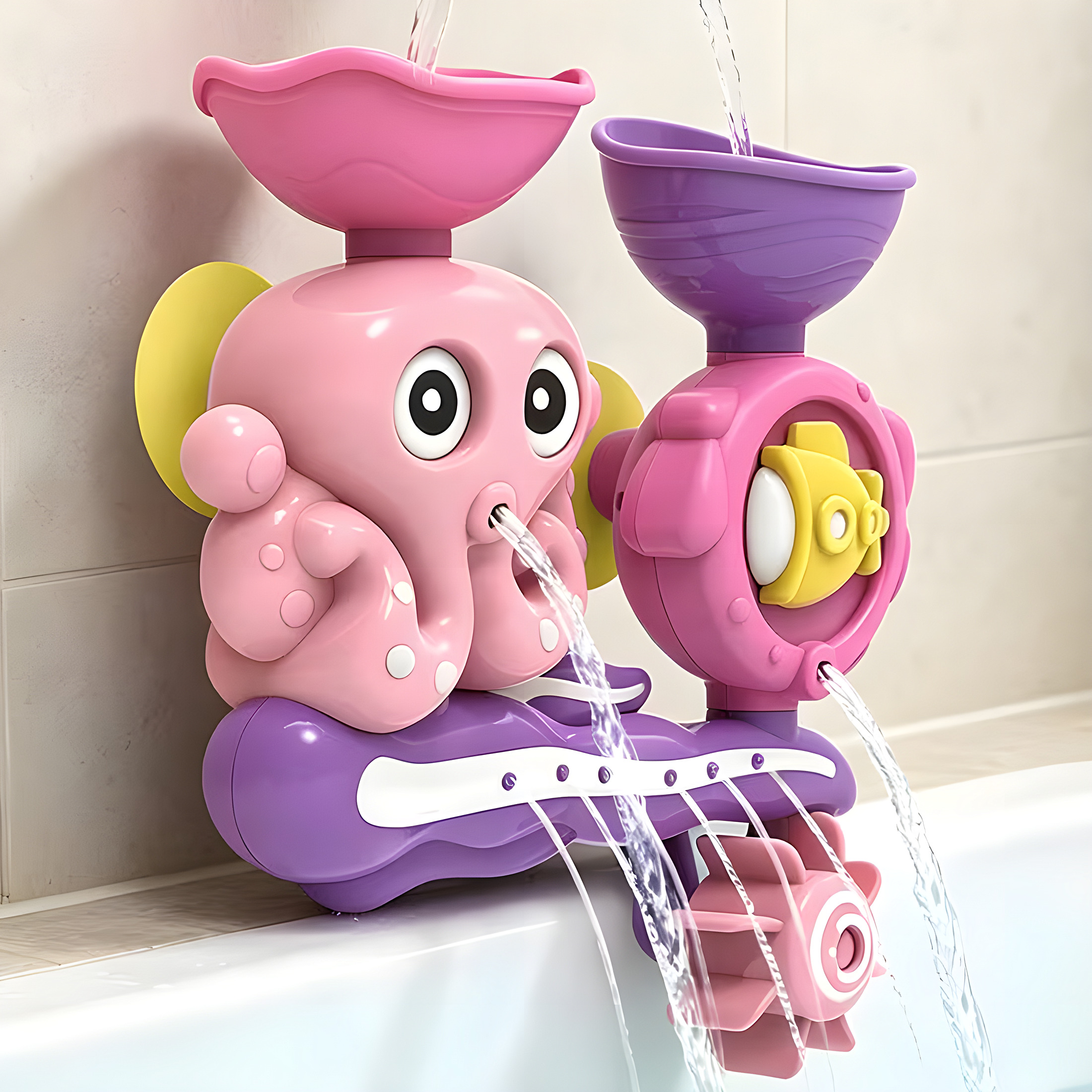 Afuafu Octopus Spinner Bath Toy